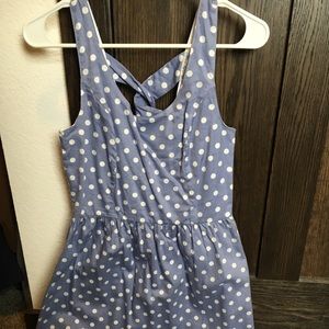 Polka dot dress with pockets